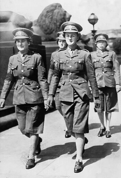 Women of the Auxiliary Territorial service (ATS) in the North West of England during