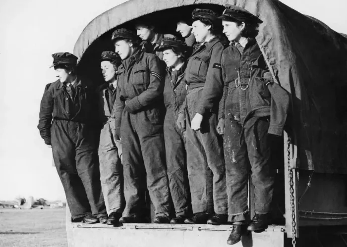 Framed Print : Women flight mechanics are working for the R. A. F. in Flying training Command Framed Print : Women flight mechanics are working for the R. A. F. in Flying training Command