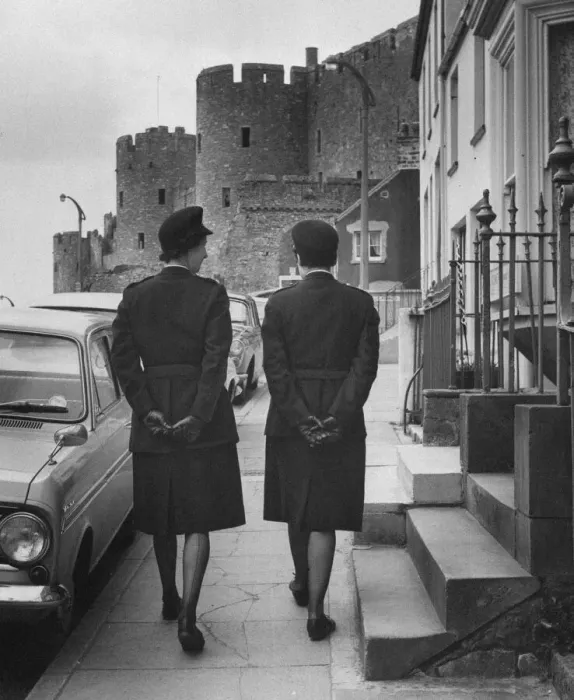 Framed Print : Women Police Officers, Pembrokeshire, West Wales, 18th April 1967 Framed Print : Women Police Officers, Pembrokeshire, West Wales, 18th April 1967
