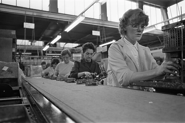 Women part time workers on the production lines at the Lesney toy factory, Hackney Wick