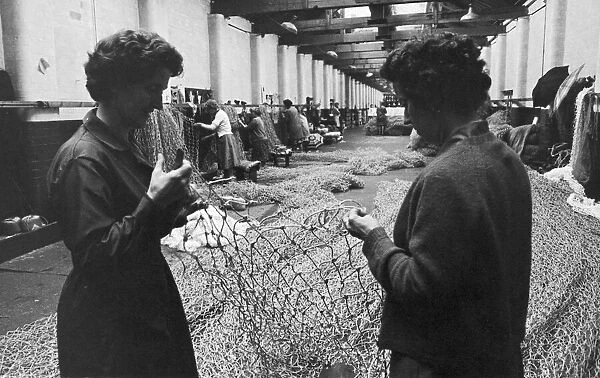 Women at work in the sheds at the Belfast Ropeworks Company which is the largest