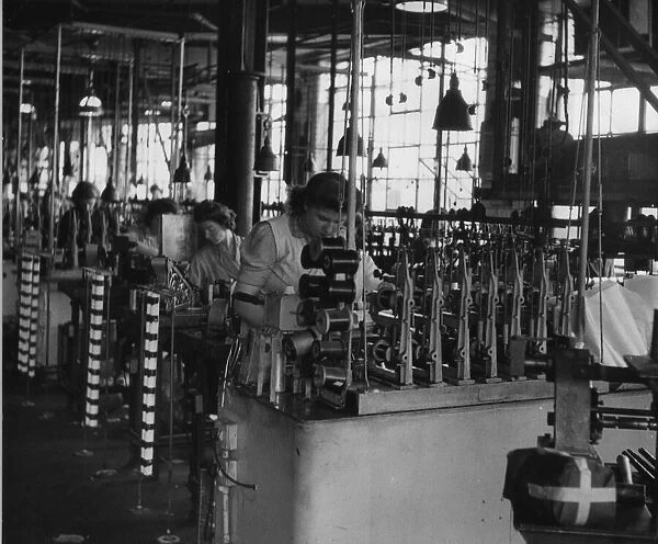 Women working in the Lucas Factory in East Finchley, London where they produce a variety