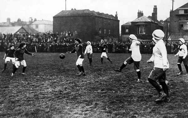 Womens Charity Football Match at Portsmouth, 20th March 1914