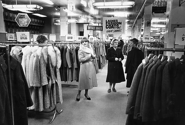 Womens Fashion Floor at Blackers Department Store, Liverpool 14th November 1980