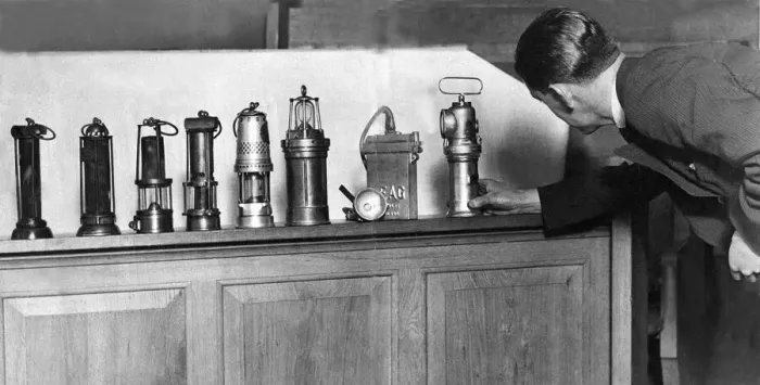 Framed Print : The wonderful array of miners lamps, collected in Armstrong College, Newcastle Framed Print : The wonderful array of miners lamps, collected in Armstrong College, Newcastle
