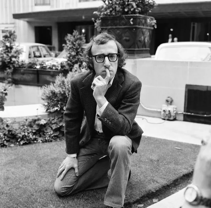 Framed Print : Woody Allen, comedian, actor and writer, in London, to promote his new film, Bananas Framed Print : Woody Allen, comedian, actor and writer, in London, to promote his new film, Bananas