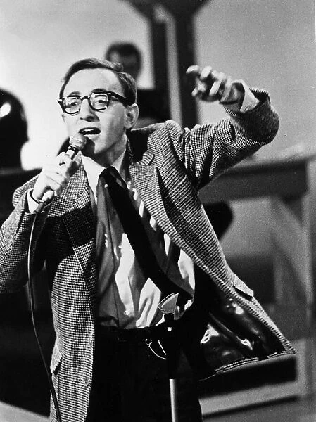 Woody Allen film director actor comedian on stage 1965