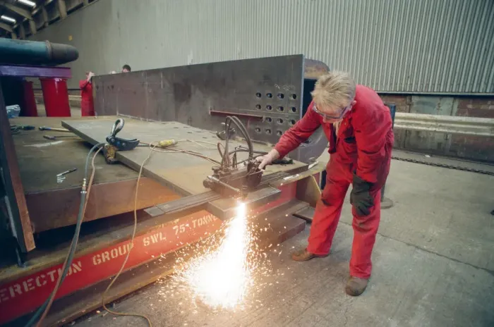 Framed Print : Work in progress at Hartlepool Steel Fabrications on the Gateshead Angel of the North Framed Print : Work in progress at Hartlepool Steel Fabrications on the Gateshead Angel of the North