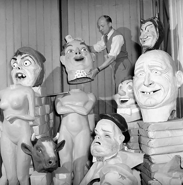 The workshop of a Midlands plastic figure factory, which manufacture a wide range of