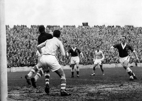 World Cup 1958 qualifying match at Ninian Park. Wales v Israel