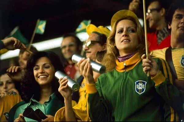 World Cup 1974 Scotland v Brazil brazil supporters