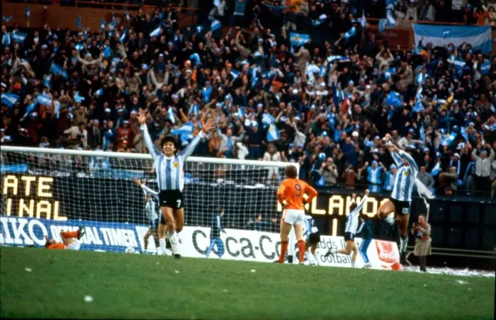 Framed Print : World Cup 1978 Final Holland 1 Argentina 3 after extra time