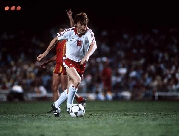 World Cup 1982 Zbigniew Boniek running with the ball