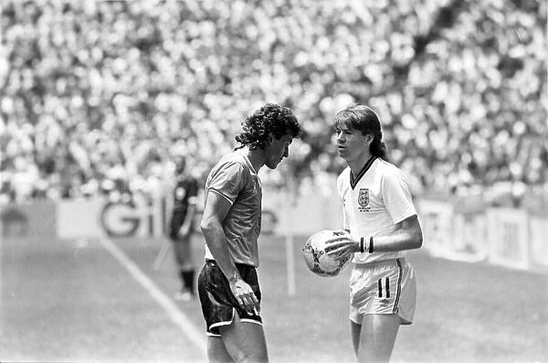 World Cup 1986 Quarter Final England 1 Argentina 2 Chris Waddle