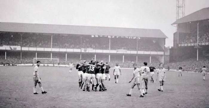 Framed Print : World Cup Brazil versus Hungary at Goodison Park 15th July 1966 Fresco Framed Print : World Cup Brazil versus Hungary at Goodison Park 15th July 1966 Fresco