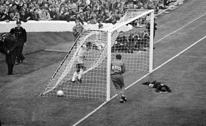 Framed Print : World Cup Bulgaria versus Brazil 12th July 1966 Pele scores Brazil