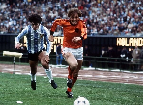 World Cup final 1978 Holland v Argentina football