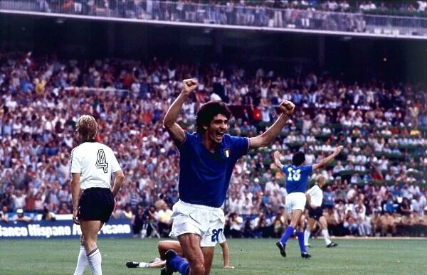 World Cup Final 1982 Italy 3 West Germany 1 Paolo Rossi celebrates Alessandro