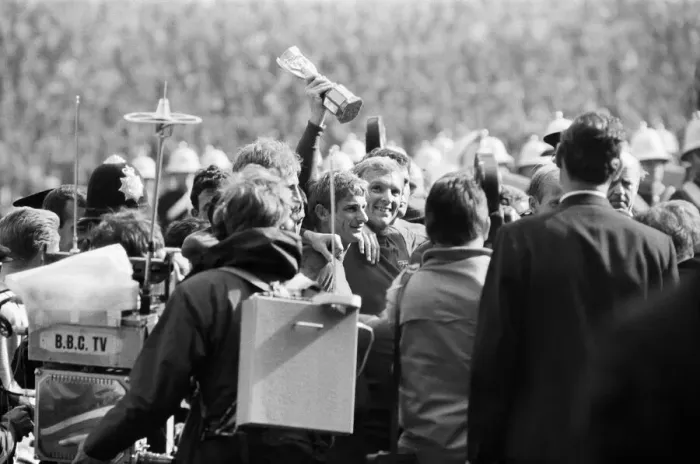 Framed Print : World Cup Final match at Wembley Stadium. England 4 v West Germany 2 after extra time Framed Print : World Cup Final match at Wembley Stadium. England 4 v West Germany 2 after extra time