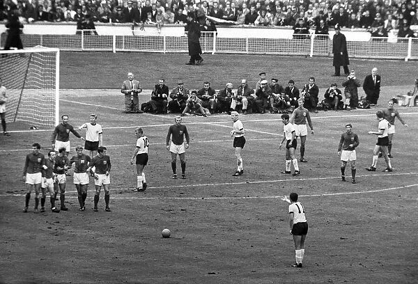World Cup Final match at Wembley Stadium. England 4 v West Germany 2 after extra time