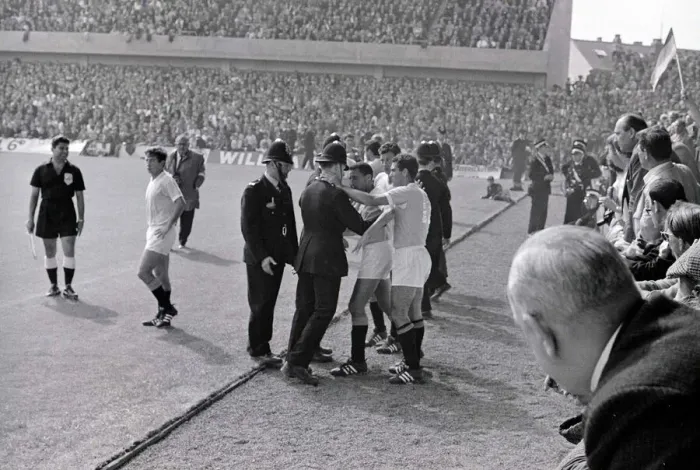 Framed Print : World Cup Football 1966 West Germany v Uruguay Referee Jim