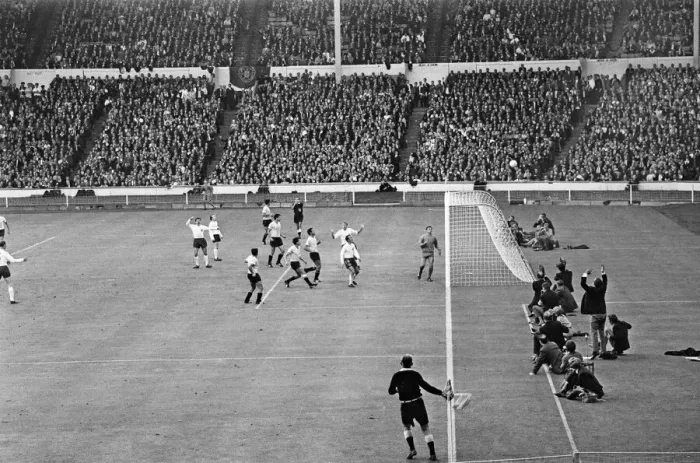 Framed Print : World Cup Group 1 match at Wembley Stadium. England 0 v Uruguay 0