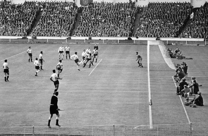 Framed Print : World Cup Group 1 match at Wembley Stadium. England 0 v Uruguay 0