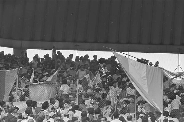 World Cup Mexico 86 England v Argentina action plus fans at the match