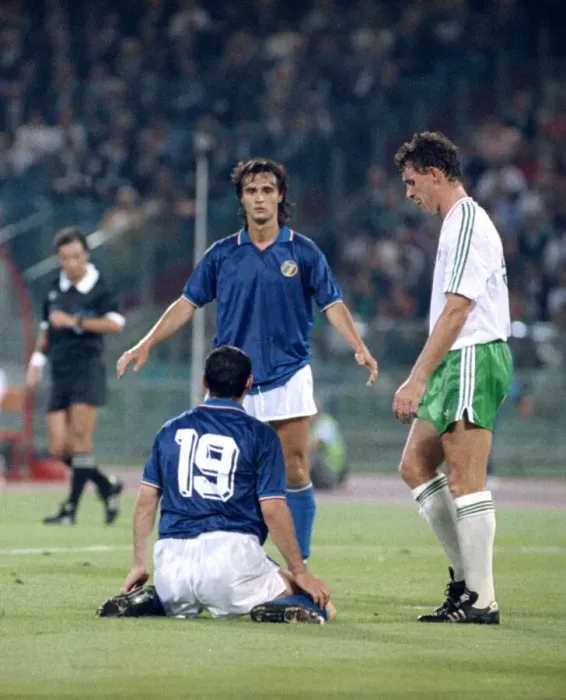 Framed Print : World Cup Quarter Final match in Rome, Italy. Italy 1 v Republic of Ireland 0