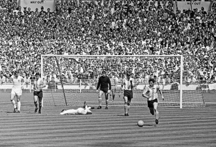 Framed Print : World Cup Quarter Final match at Wembley Stadium. England 1 v Argentina 0 Framed Print : World Cup Quarter Final match at Wembley Stadium. England 1 v Argentina 0