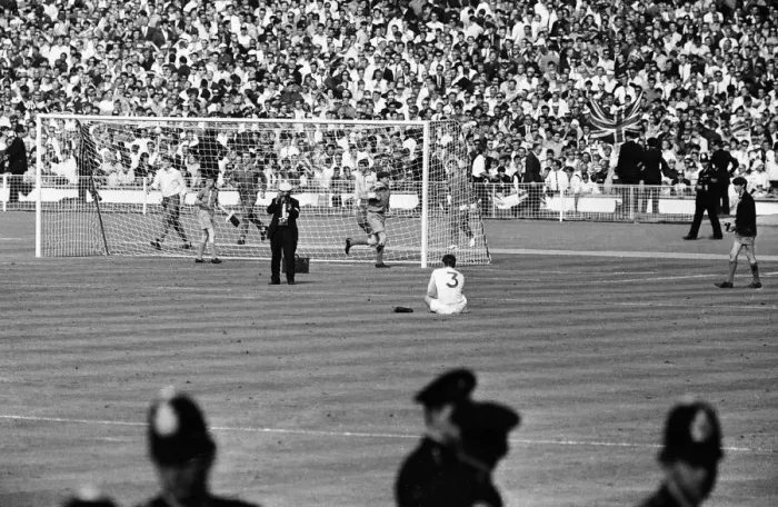 Framed Print : World Cup Quarter Final match at Wembley Stadium. England 1 v Argentina 0