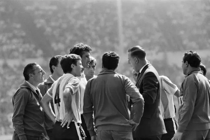 Framed Print : World Cup Quarter Final match at Wembley Stadium. England 1 v Argentina 0