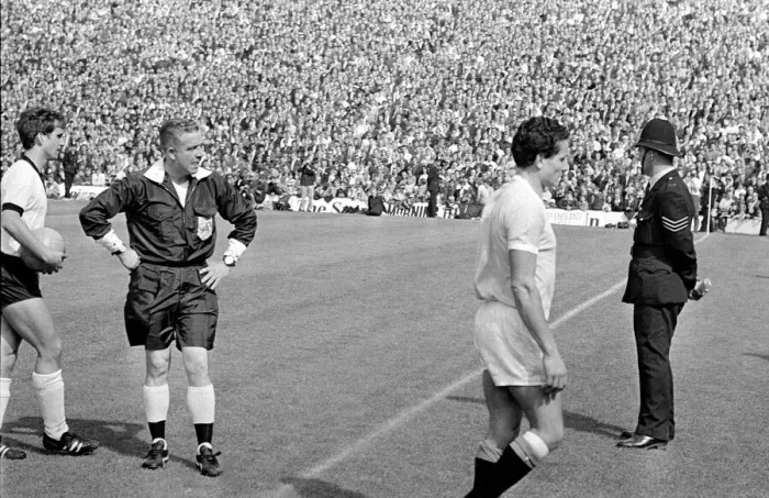Framed Print : World Cup Quarter Finals 1966 West Germany versus Uruguay 24