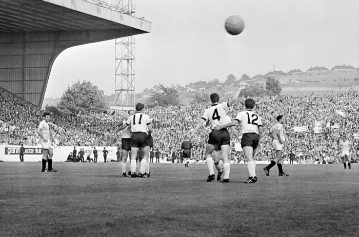 Framed Print : World Cup Quarter Finals West Germany versus Uruguay 24th July 1966 Framed Print : World Cup Quarter Finals West Germany versus Uruguay 24th July 1966