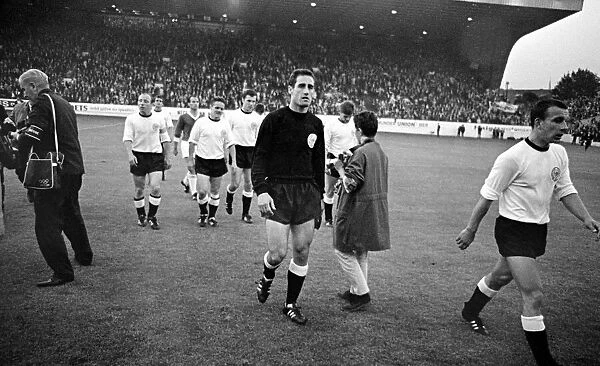 World Cup West Germany versus Switzerland the players leave the field W6707