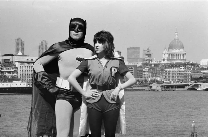 Framed Print : The world famous Batman'alias Adam West on his flying visit to London appears Framed Print : The world famous Batman'alias Adam West on his flying visit to London appears