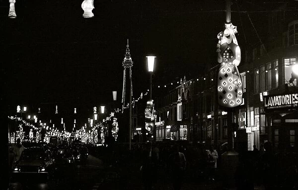 The world famous Blackpool Illuminations in the Lancashire seaside resort