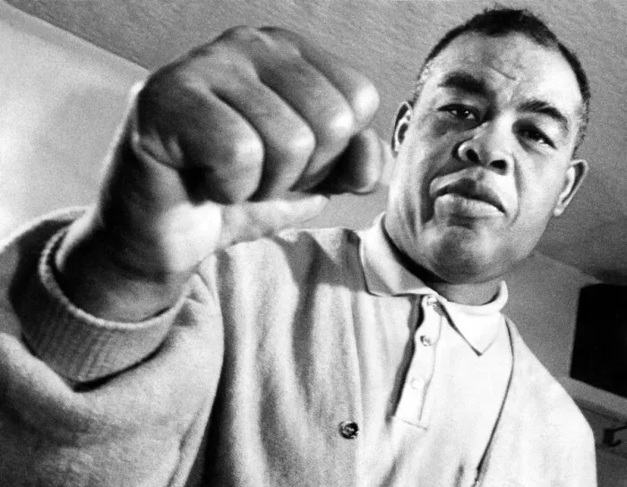 Framed Print : Former World Heavyweight Boxing Champion, Joe Louis, known as the Brown Bomber