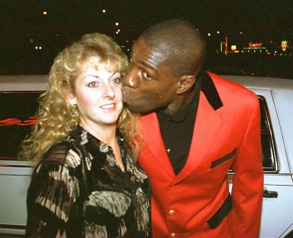 Former World Heavyweight Boxing Champion Frank Bruno accompanied by his wife Laura