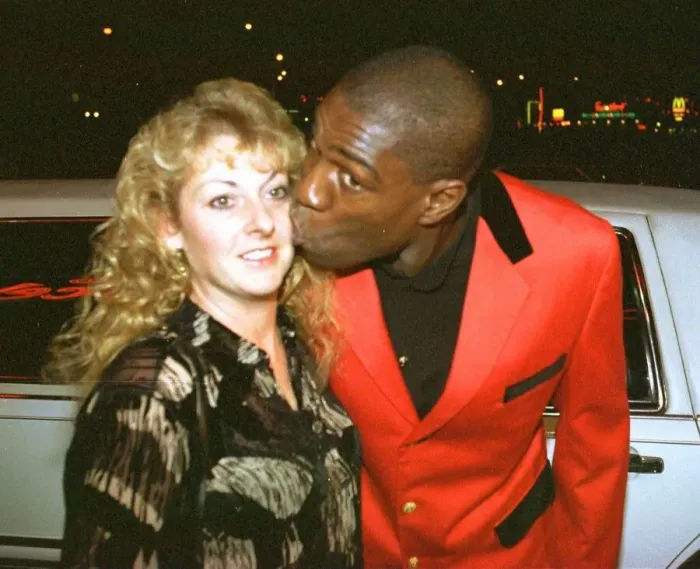 Framed Print : Former World Heavyweight Boxing Champion Frank Bruno accompanied by his wife Laura Framed Print : Former World Heavyweight Boxing Champion Frank Bruno accompanied by his wife Laura