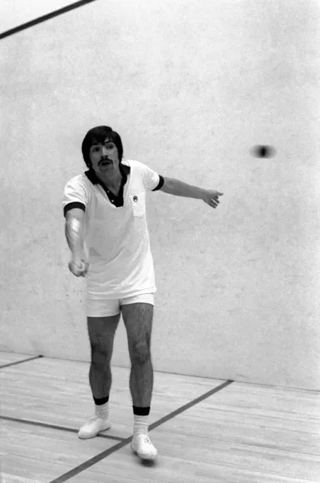 Framed Print : World Squash Champion: Qama Zaman. November 1975