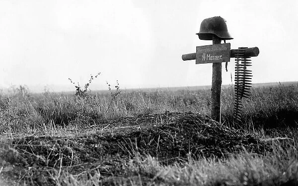 World War 2 The grave of a German soldier Normandy 1944 Waffen SS