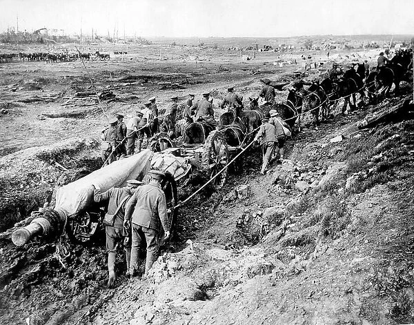 World War I October 1916 Members of the Royal Garrison Artillery