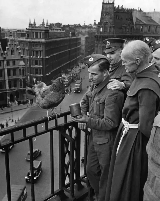 Framed Print : World War II Home Front: Brother Douglas who is chaplain of the Westminster YMCA Hostel Framed Print : World War II Home Front: Brother Douglas who is chaplain of the Westminster YMCA Hostel