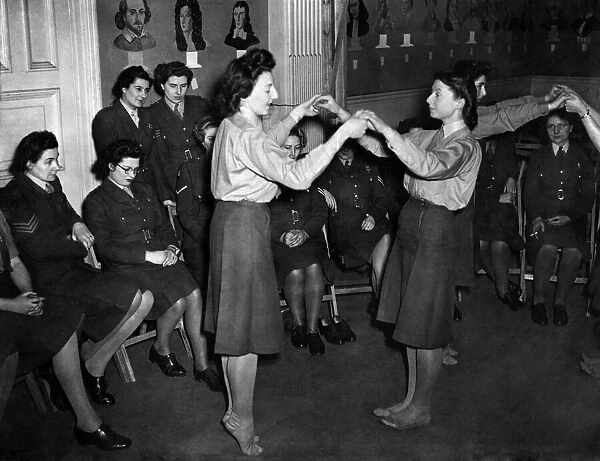 World War II Women. ATS about to be demobbed will be undergoing a ngood tastei course for