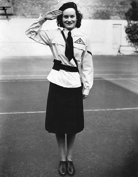 World War II Women. A Member of the G. T. C (Girls Training Corps