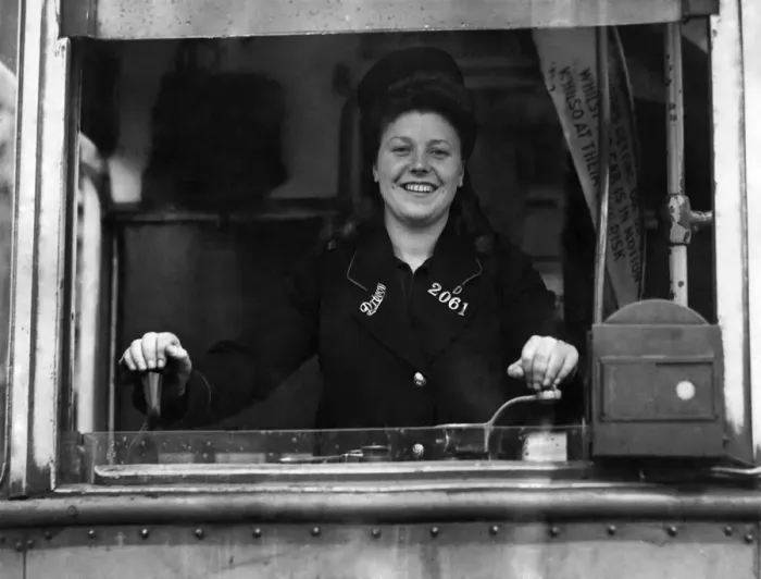 Framed Print : World War II: Women. Miss Joan Garside of Prestwick, driver number 2061 Framed Print : World War II: Women. Miss Joan Garside of Prestwick, driver number 2061