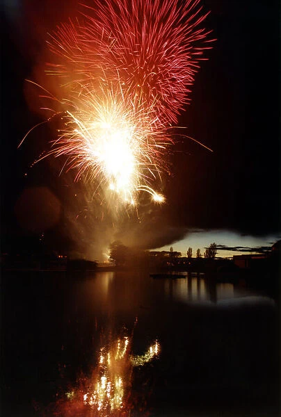 World War Two - Second World War - 50th Anniversary VE Day Celebrations - Fireworks