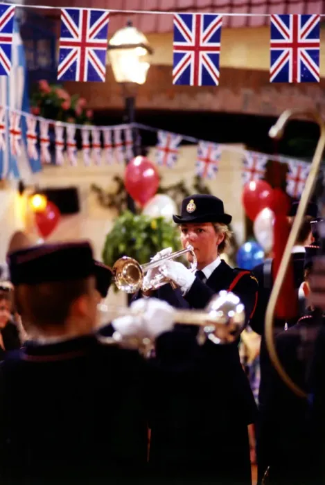 Framed Print : World War Two - Second World War - 50th Anniversary VE Day Celebrations at the Gateshead Framed Print : World War Two - Second World War - 50th Anniversary VE Day Celebrations at the Gateshead