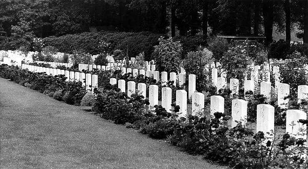 World War Two - Second World War - The Arnhem Oosterbeek war cemetary which became